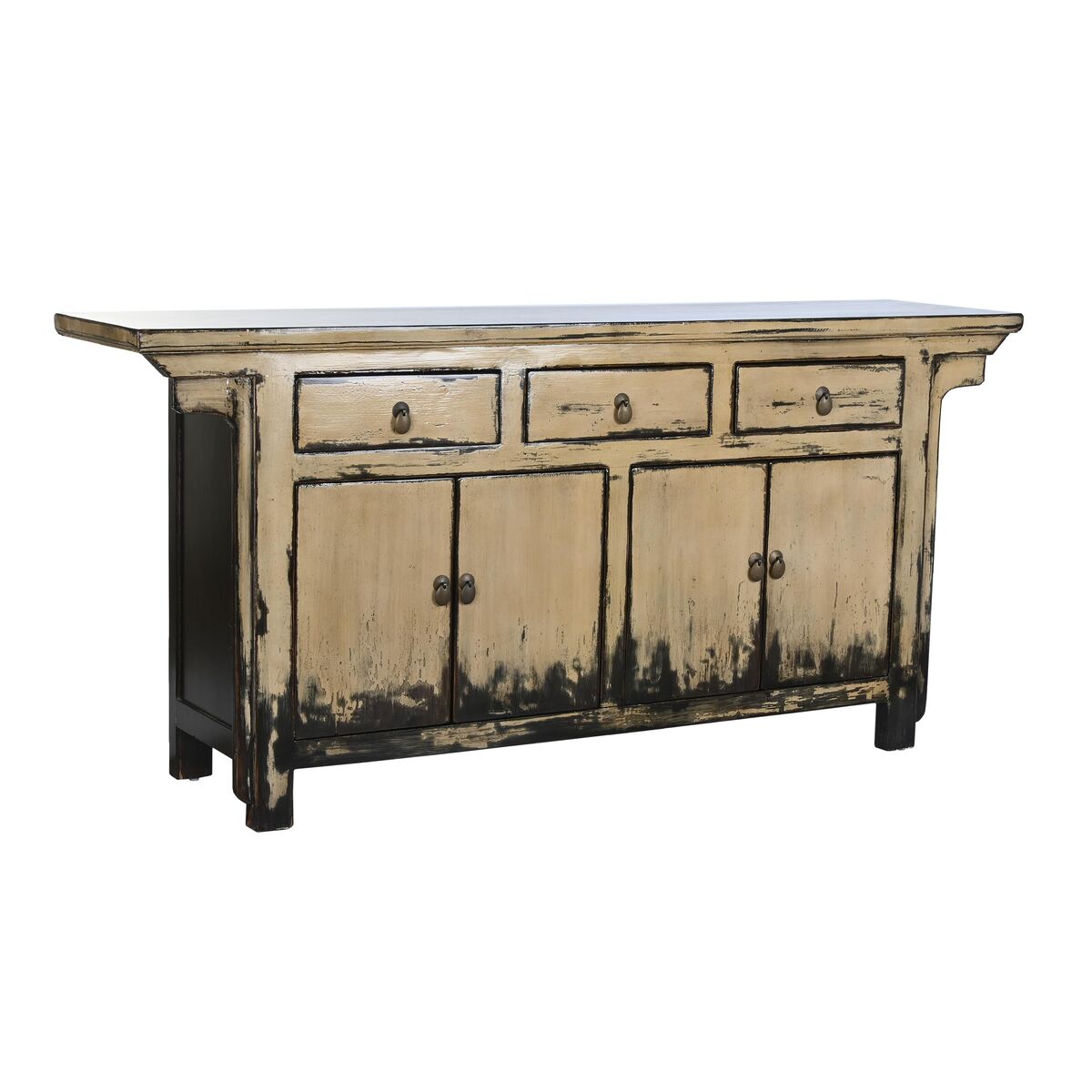 Skänk DKD Home Decor Almträ Vit Kräm Mörkbrun 176 x 42 x 83 cm