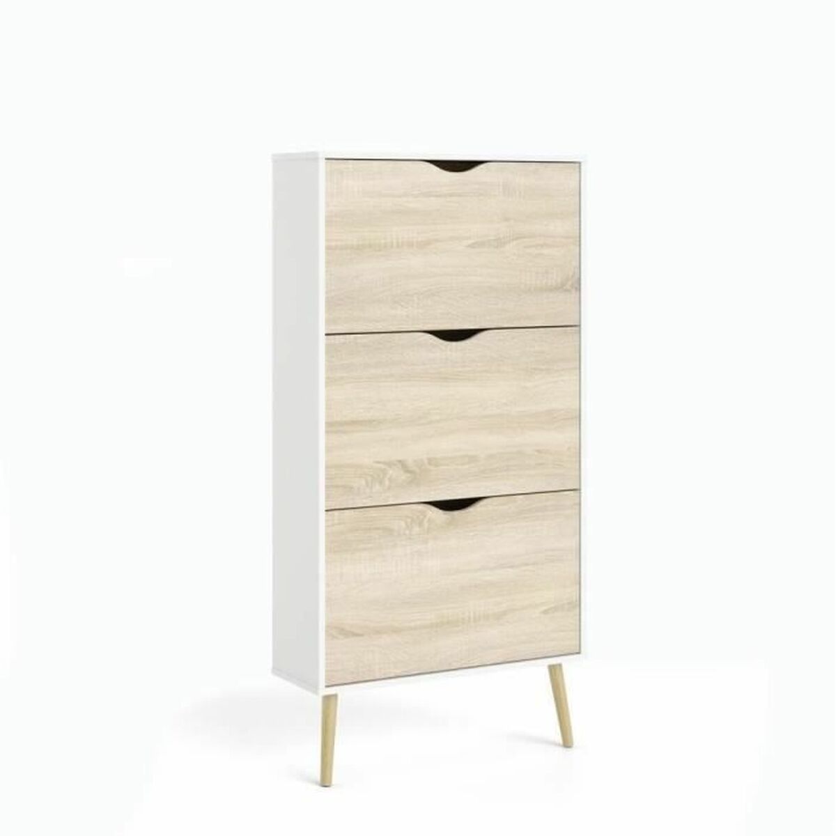 Skoställ Vit Trä Tölgy 70,2 x 23,9 x 138,9 cm - 3