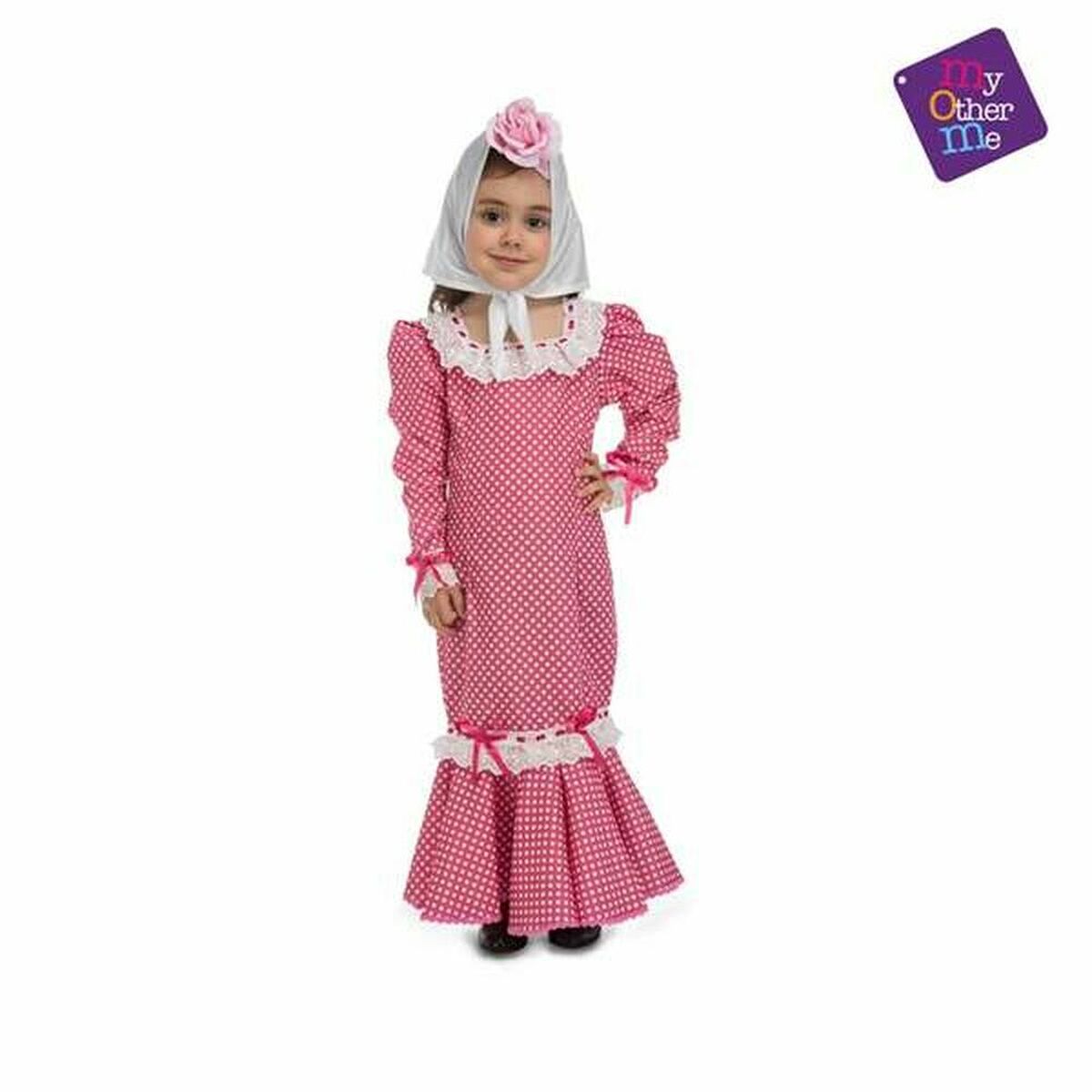 Maskeraddräkt bebis My Other Me 203983 Kvinna från Madrid 0-6 månader Rosa