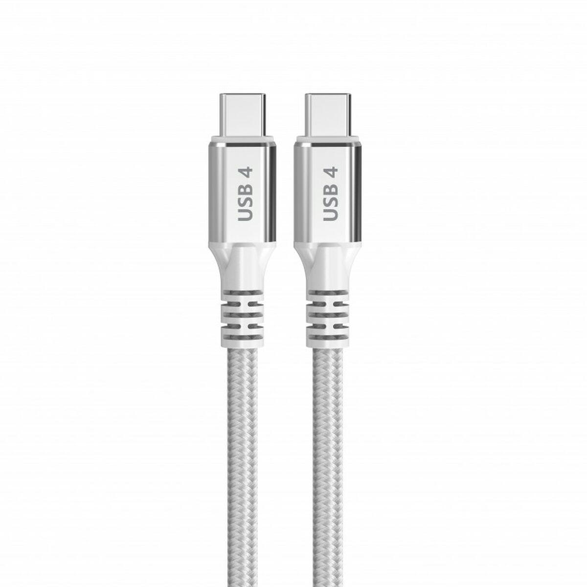 USB-C till USB-C Kabel DCU Vit 1,5 m