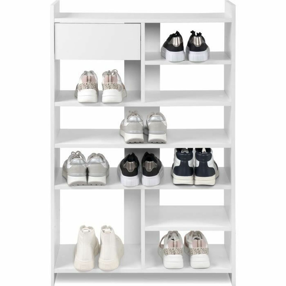 Skoställ MÜNSTER Vit Rektangulär 71,5 x 25 x 109 cm - 3