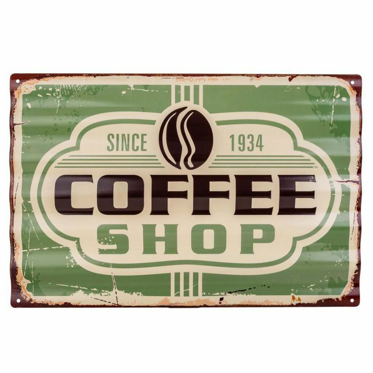Väggplatta Alexandra House Living Coffee Shop Järn 59 x 1 x 40 cm - 3