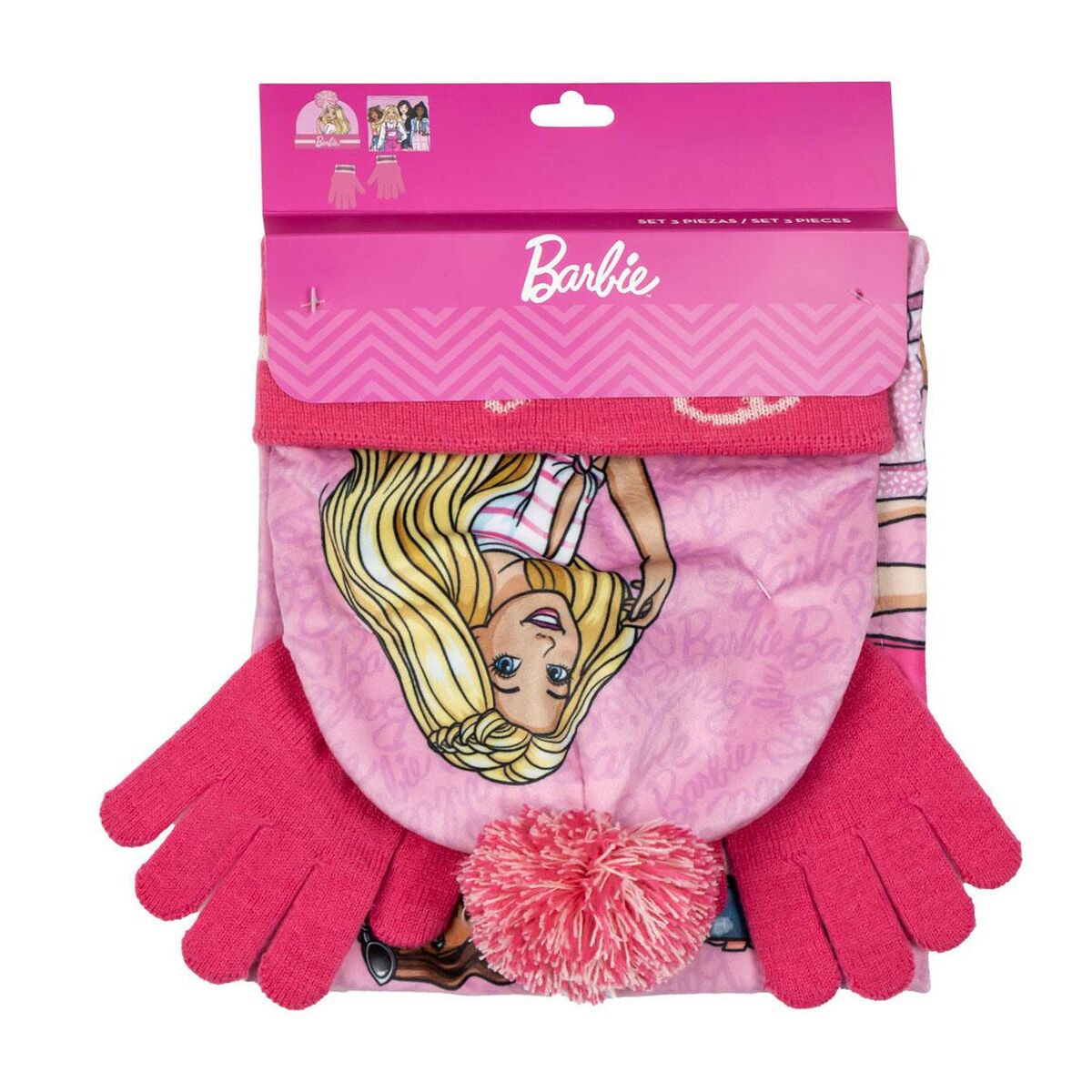 Barnmössa Barbie Rosa (One size) - 3