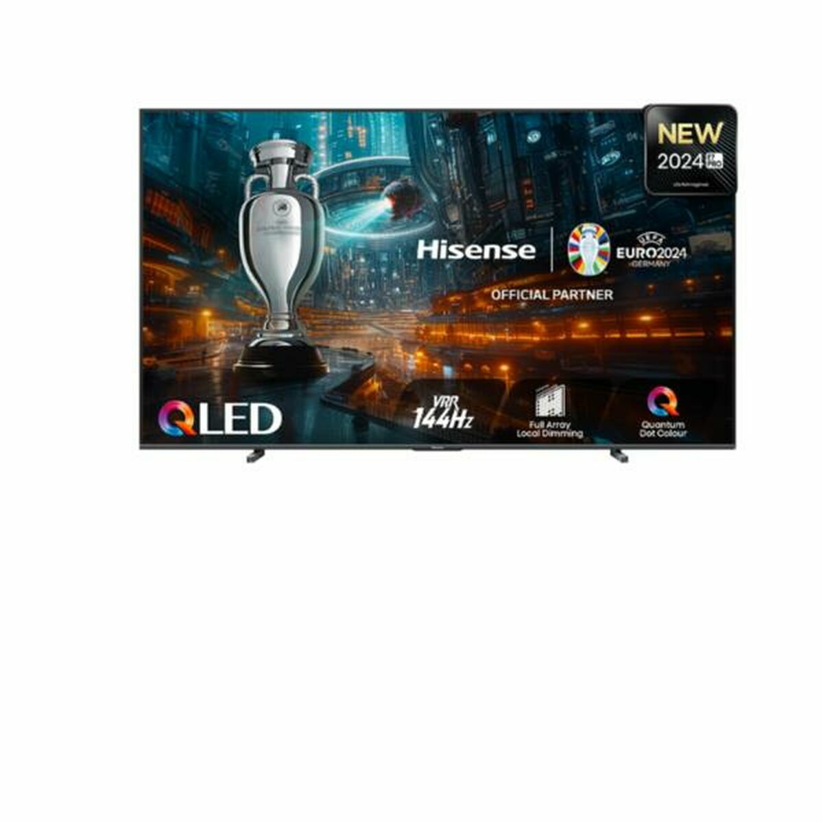 Smart TV Hisense 100E7NQ     100 100" 4K Ultra HD LED HDR QLED Svart