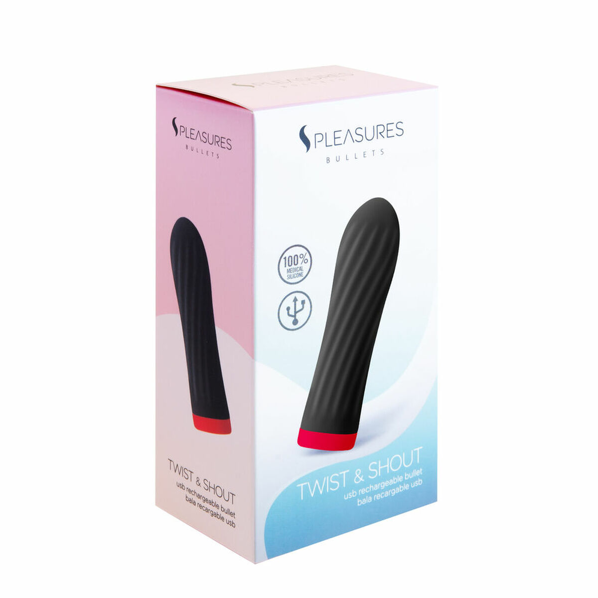 Patronvibrator S Pleasures Svart (8,5 x 2,5 cm) - 2