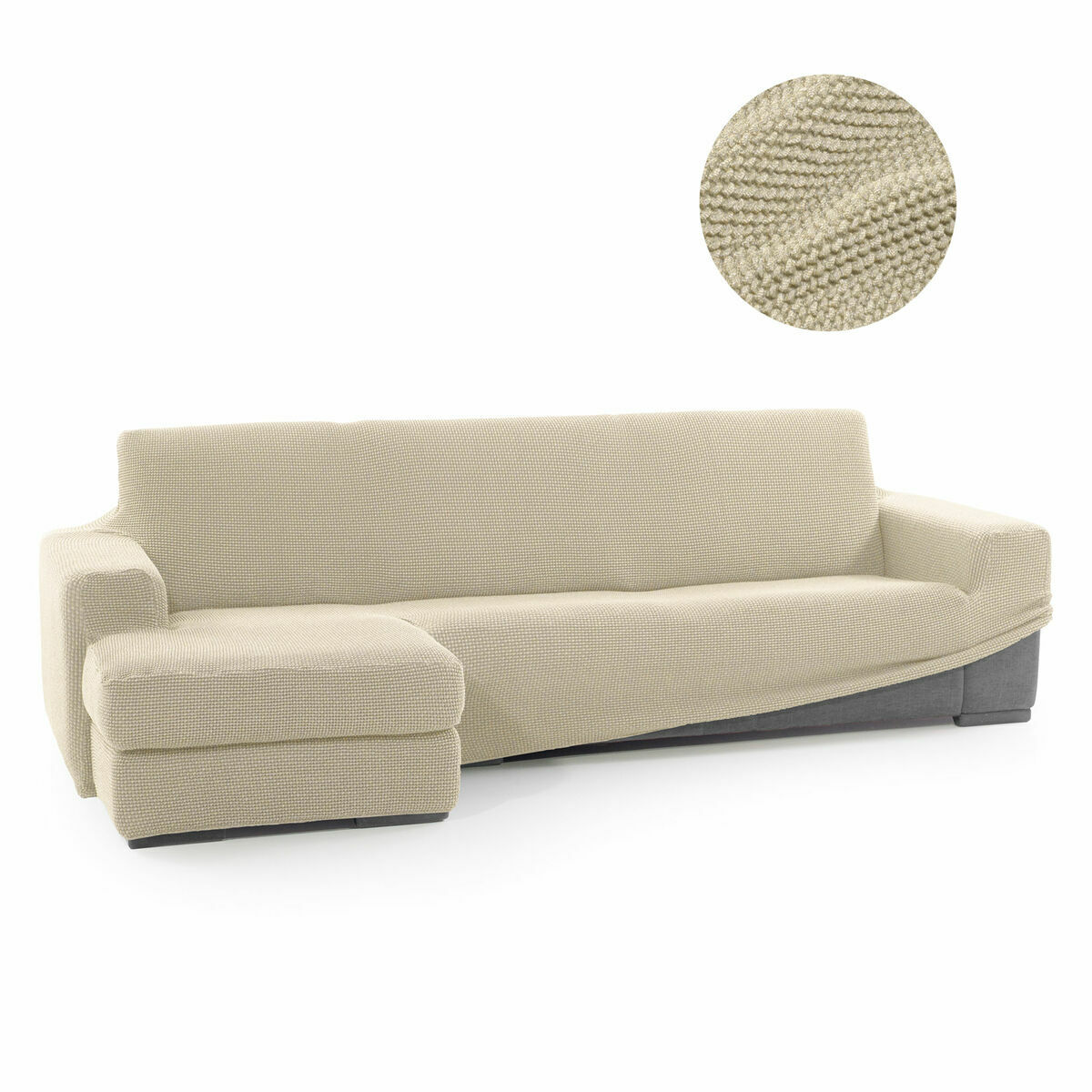 Skydd för chaiselong med kort vänster arm Sofaskins Beige (Renoverade A) - 2