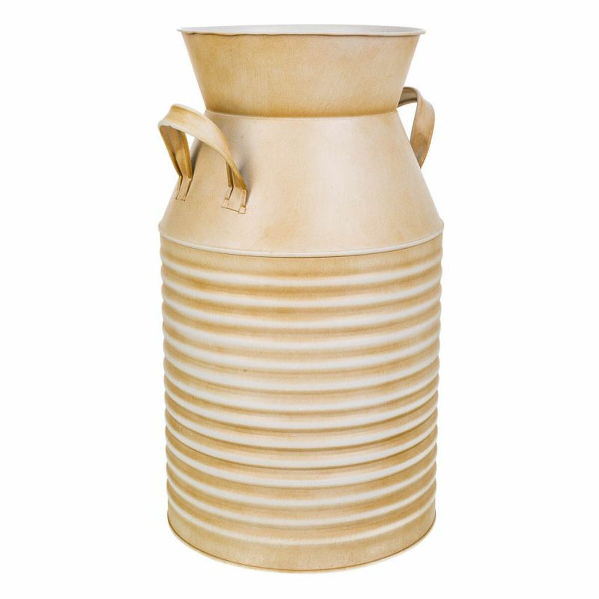 Dekorativ kanna Alexandra House Living Vit Beige Metall Mjölkkanna 22 x 39 x 25 cm - 3