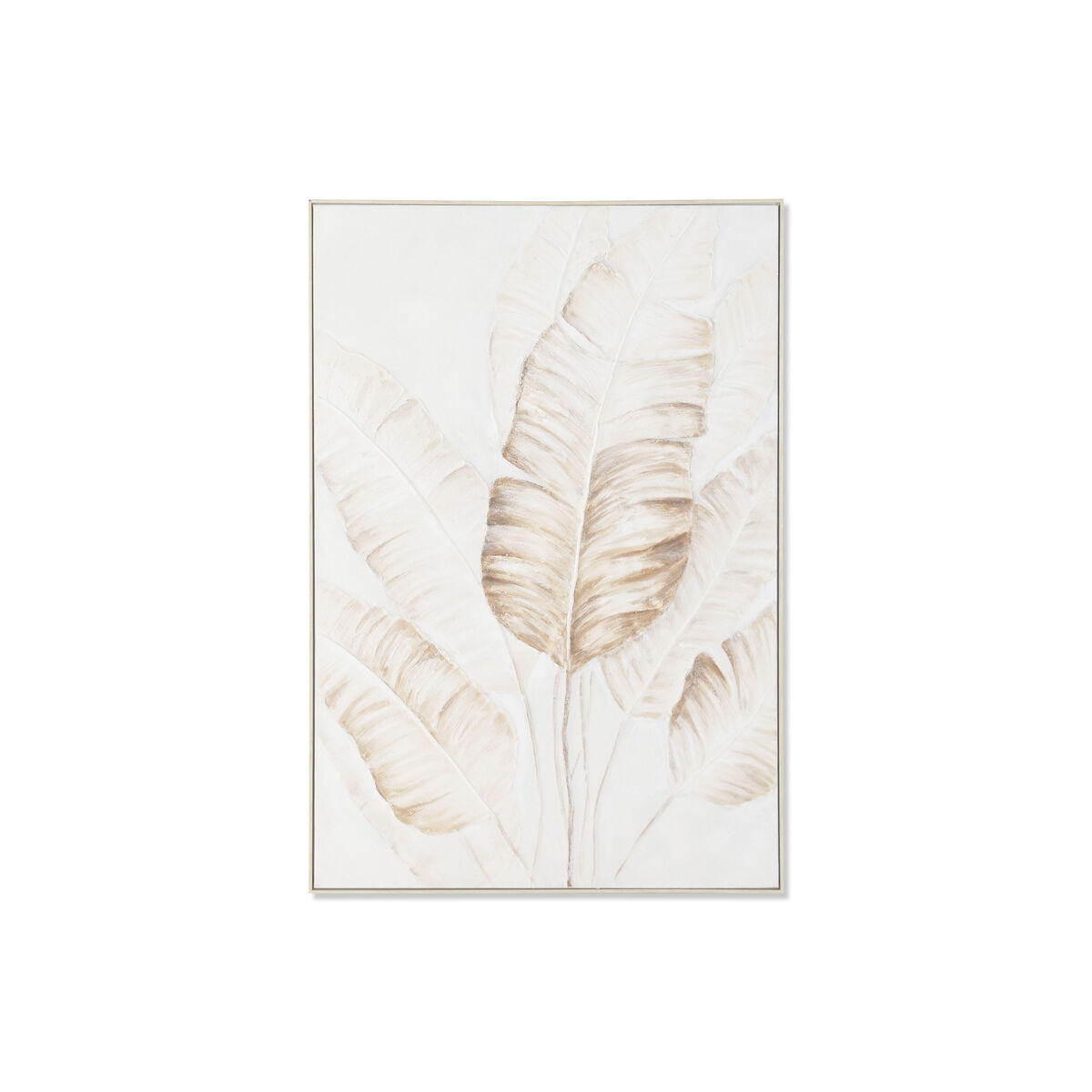 Kanvas Home ESPRIT Vit Beige Blad Skandinavisk 102,5 X 5,5 X 152,5 CM