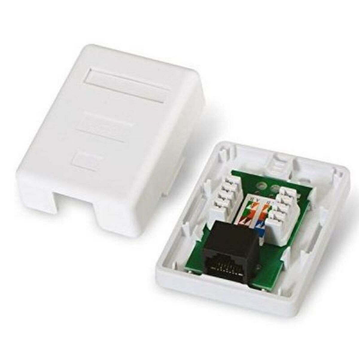 Nätverksdosa NANOCABLE 10.21.1501 UTP RJ45 6 Vit - 4