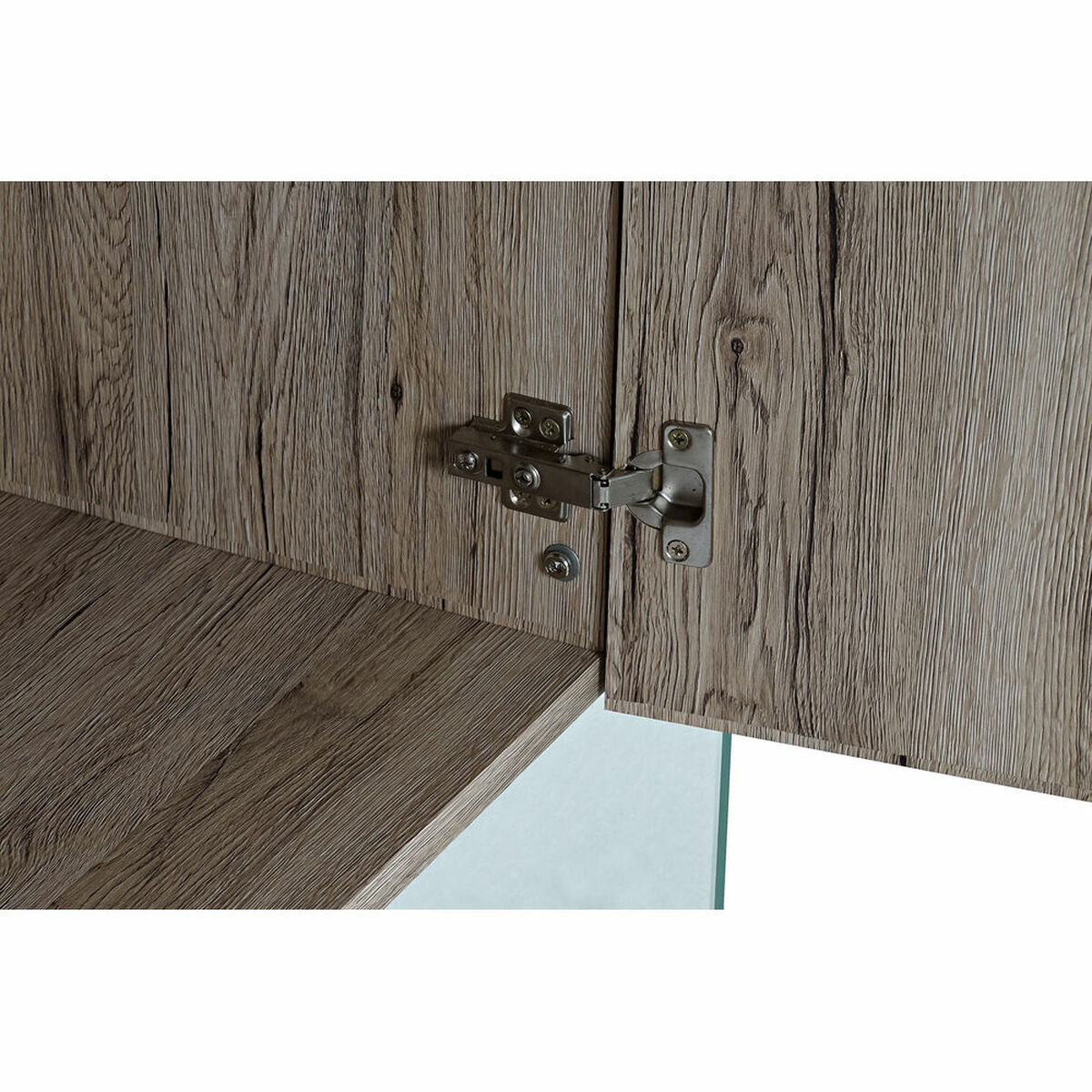 Skänk DKD Home Decor   Naturell Härdat glas Trä MDF 120 x 44 x 120 cm - 4