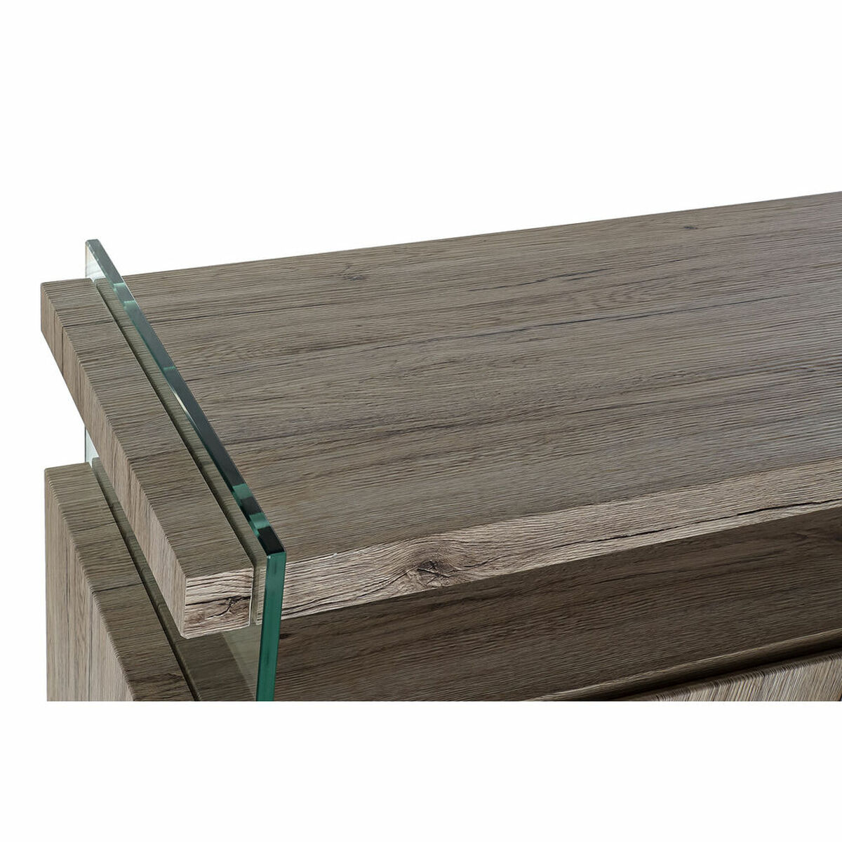 Skänk DKD Home Decor   Naturell Härdat glas Trä MDF 120 x 44 x 120 cm - 2