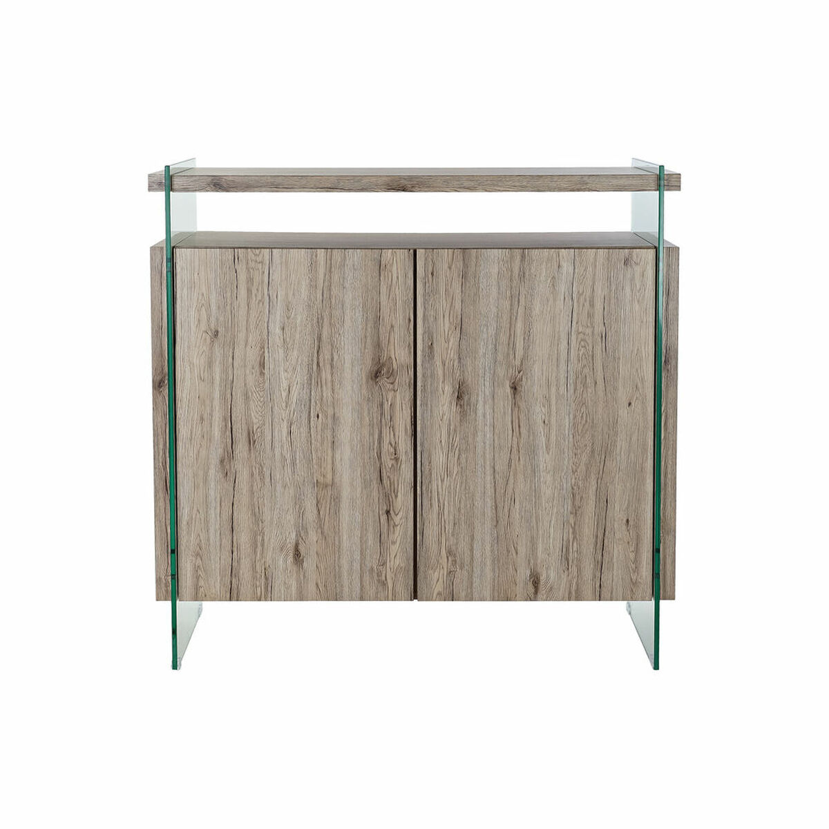 Skänk DKD Home Decor   Naturell Härdat glas Trä MDF 120 x 44 x 120 cm - 5