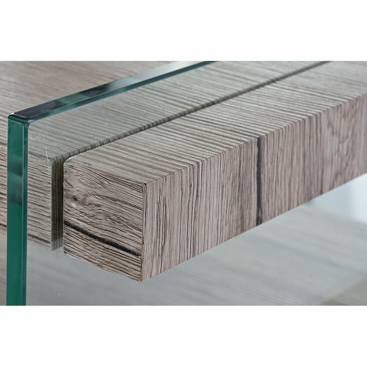 Skänk DKD Home Decor   Naturell Härdat glas Trä MDF 120 x 44 x 120 cm - 7