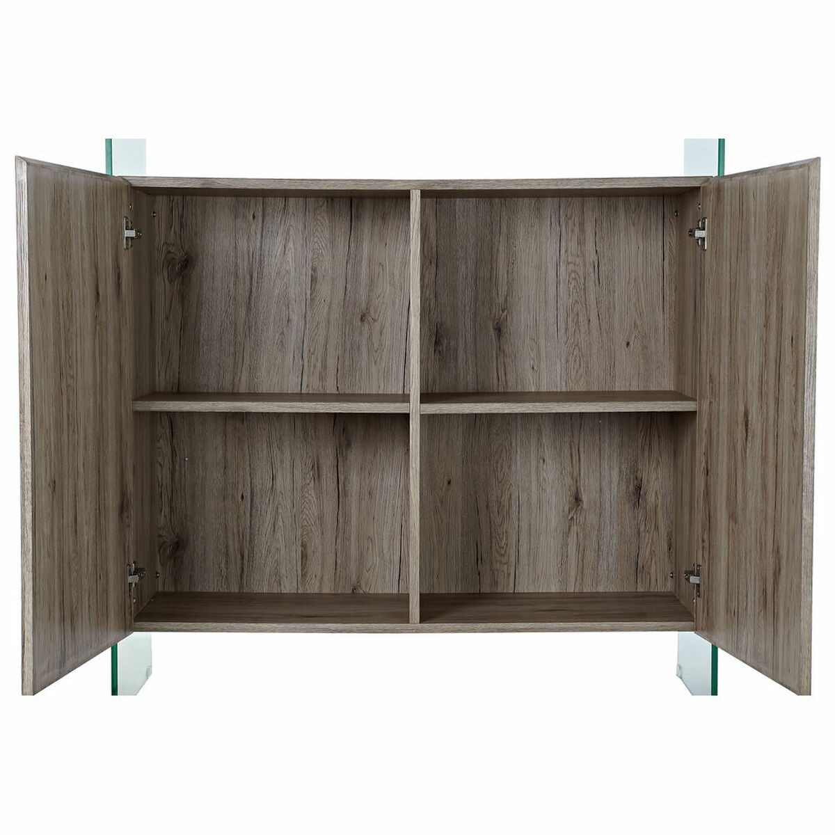 Skänk DKD Home Decor   Naturell Härdat glas Trä MDF 120 x 44 x 120 cm - 3