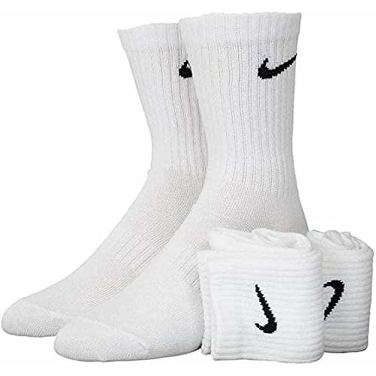 Strump paket Nike NK EVERYDAY SX7676 100 Vit 3 par - 3