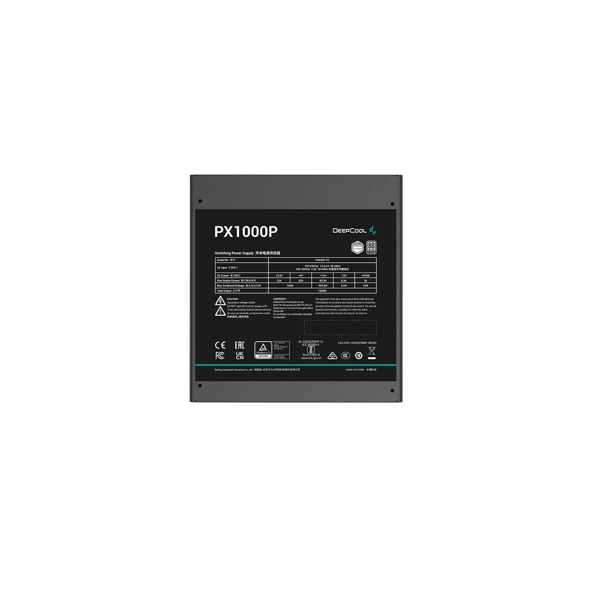 Strömtillförsel DEEPCOOL PX1300P ATX 1000 W 80 PLUS Platinum - 7