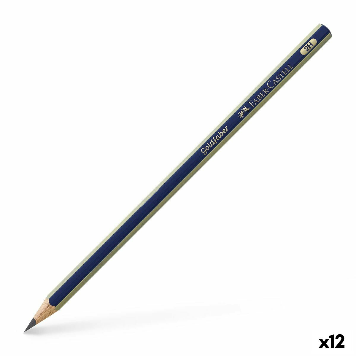 Penna Faber-Castell GoldFaber 1221 Sexkantig 2H (12 antal)