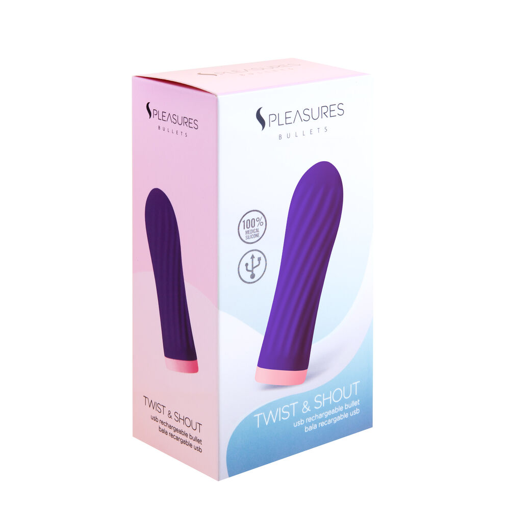 Patronvibrator S Pleasures Purpur Lila (8,5 x 2,5 cm)