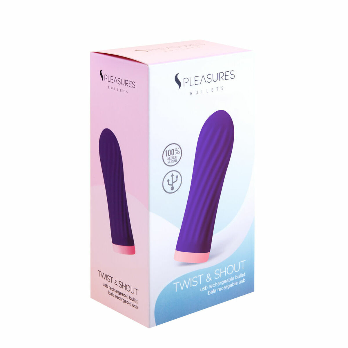 Patronvibrator S Pleasures Purpur Lila (8,5 x 2,5 cm) - 4