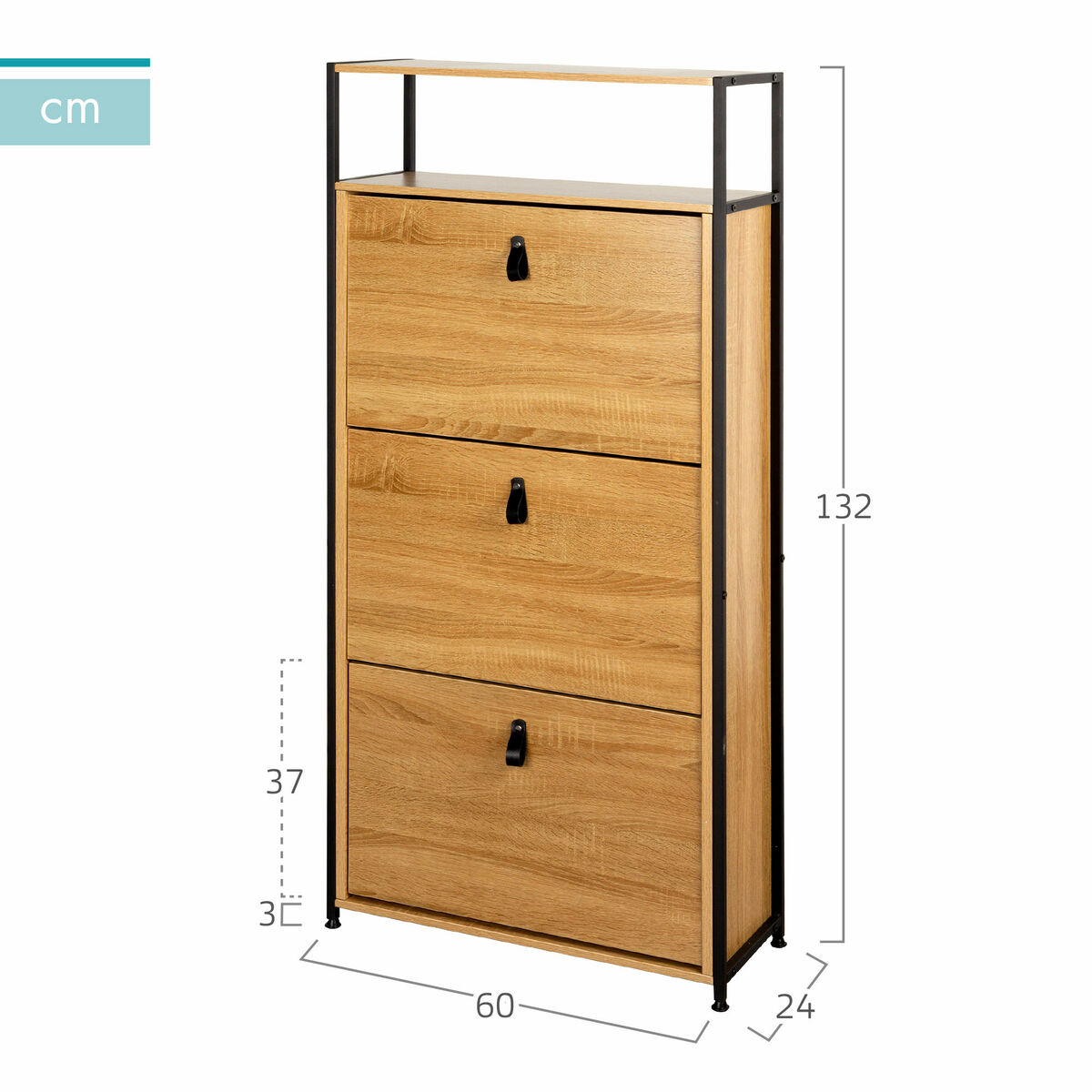 Skoställ Max Home 60 x 132 x 24 cm - 4