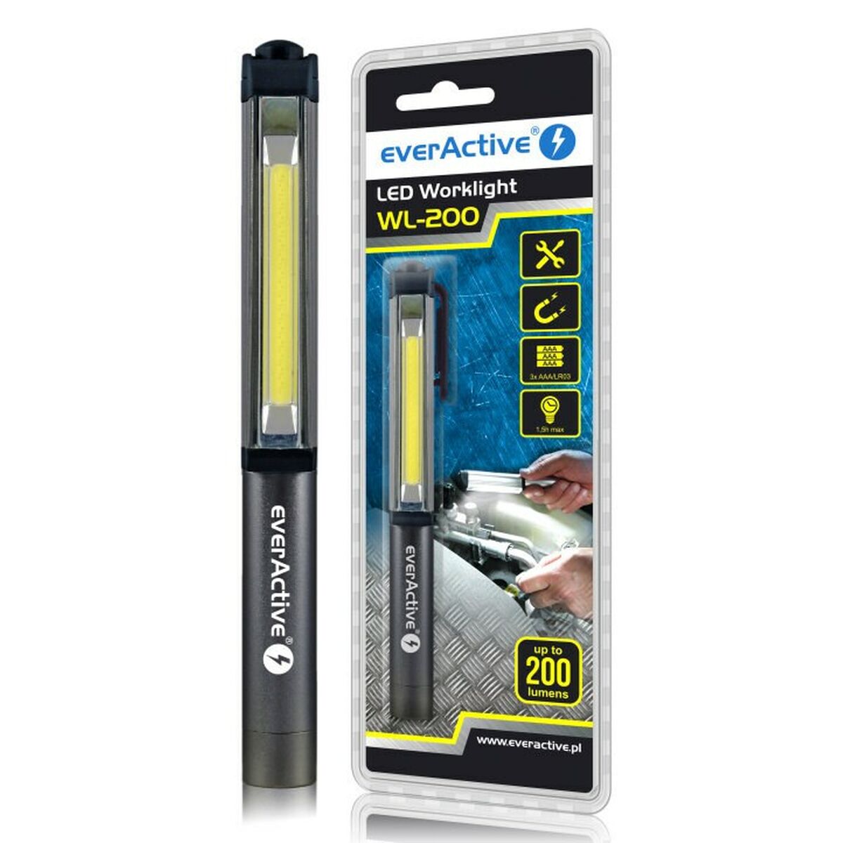 Ficklampa EverActive WL200 3 W 200 Lm - 2
