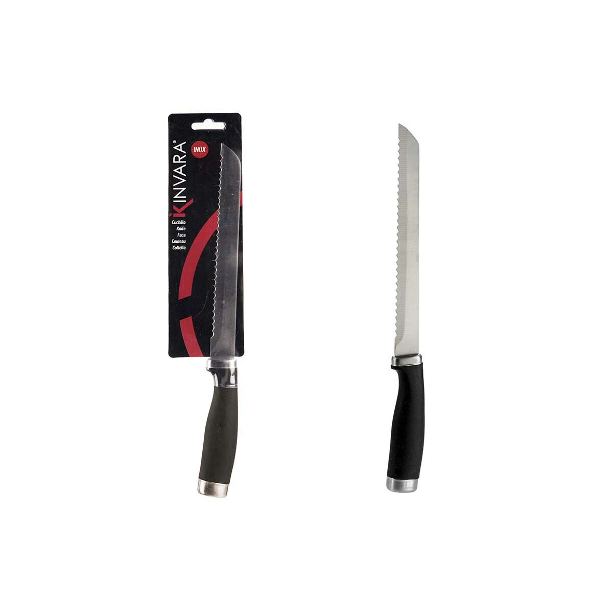 Tandad kniv Kinvara Rostfritt stål Plast 20 cm (12 antal) - 3