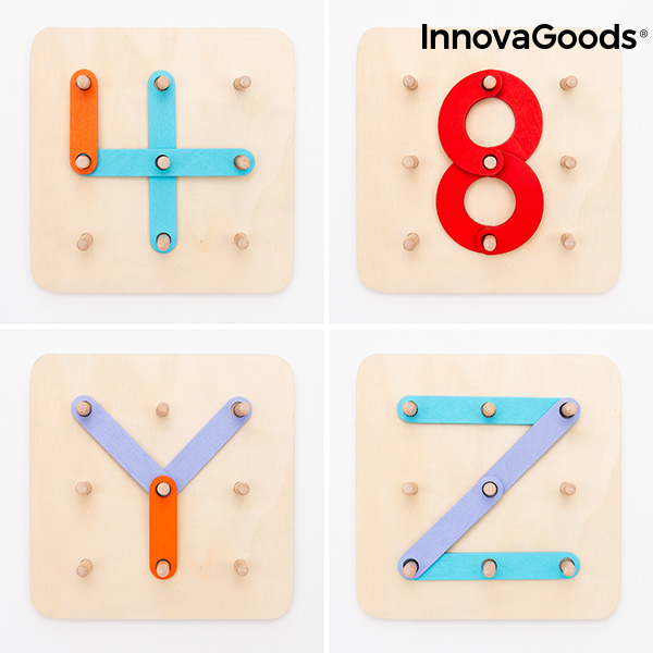 Träset med bokstäver och siffror Koogame InnovaGoods 27 Delar - 5