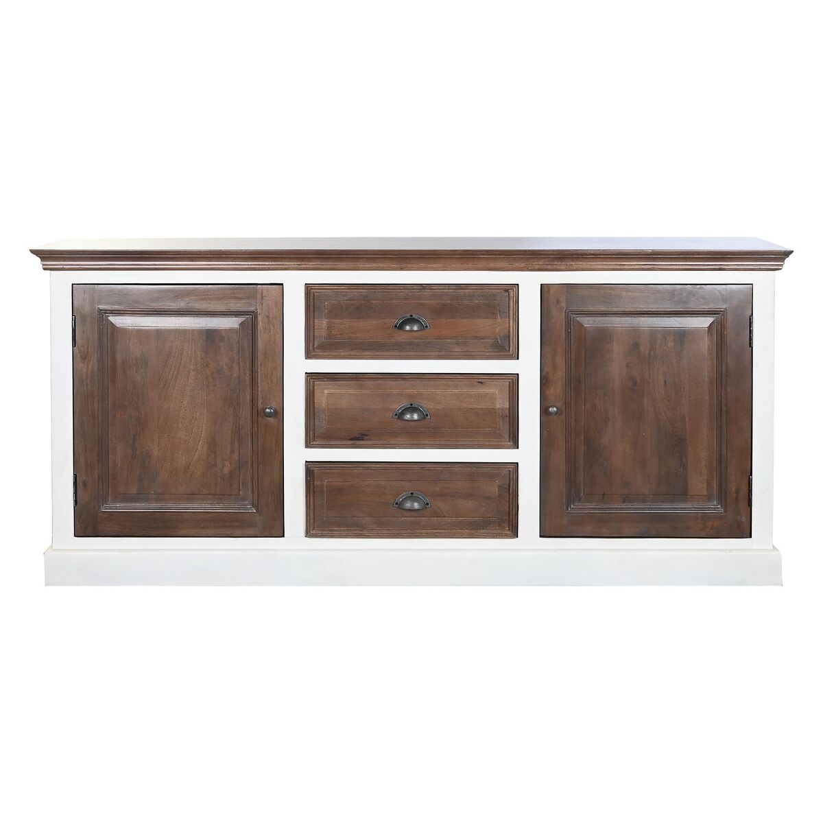Skänk DKD Home Decor Vit Mörkbrun Mangoträ 180 x 46 x 83 cm - 8