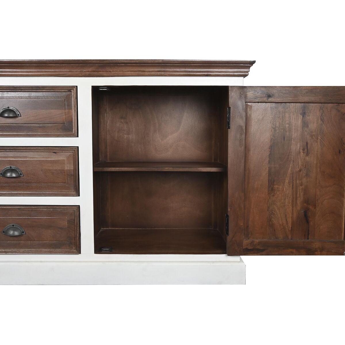 Skänk DKD Home Decor Vit Mörkbrun Mangoträ 180 x 46 x 83 cm - 3