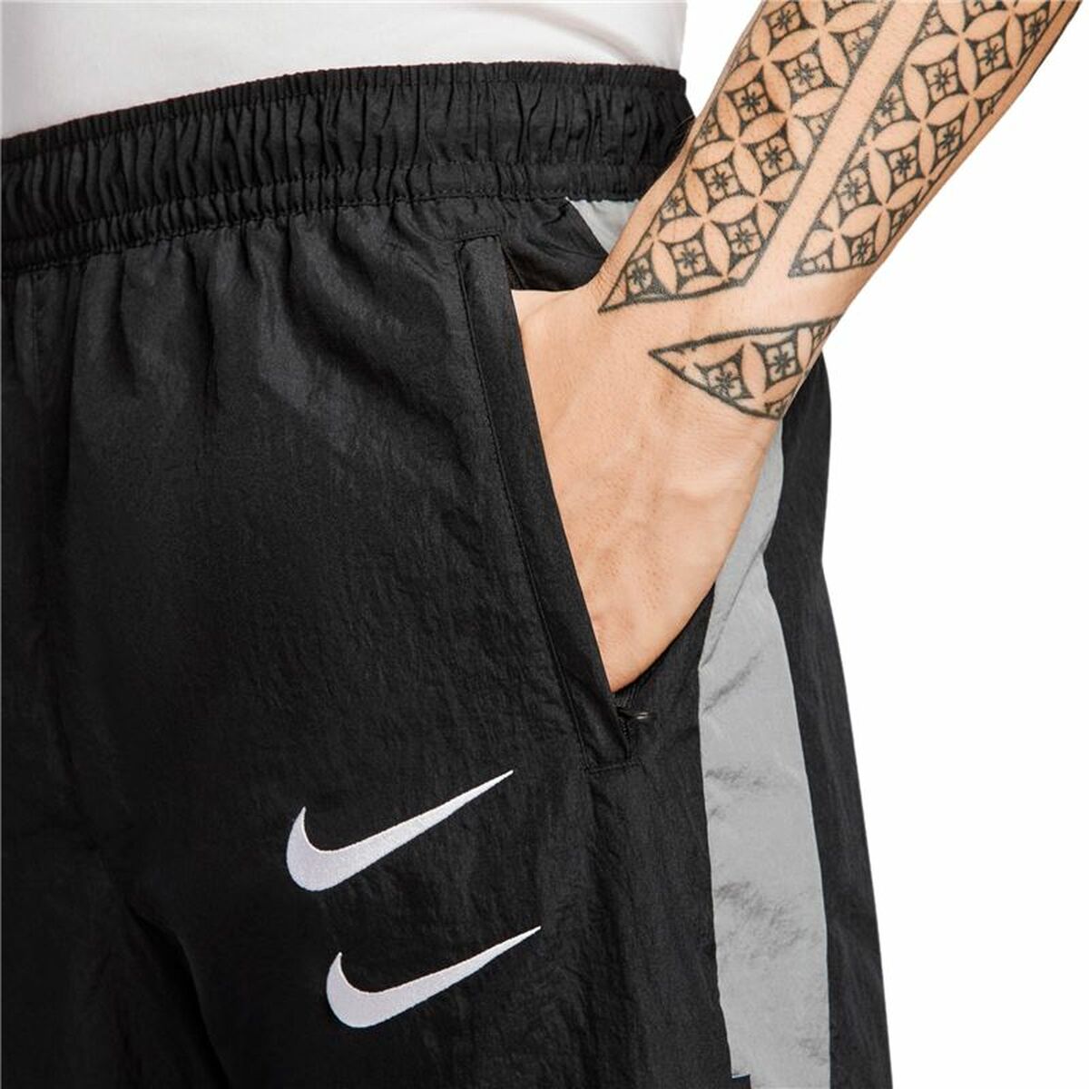 Nederdel träningsoverall för barn Nike Swoosh  Svart - 4