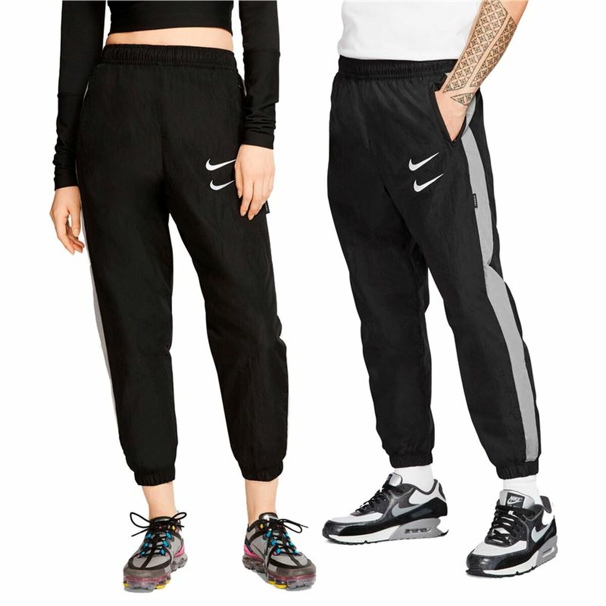 Nederdel träningsoverall för barn Nike Swoosh  Svart - 3