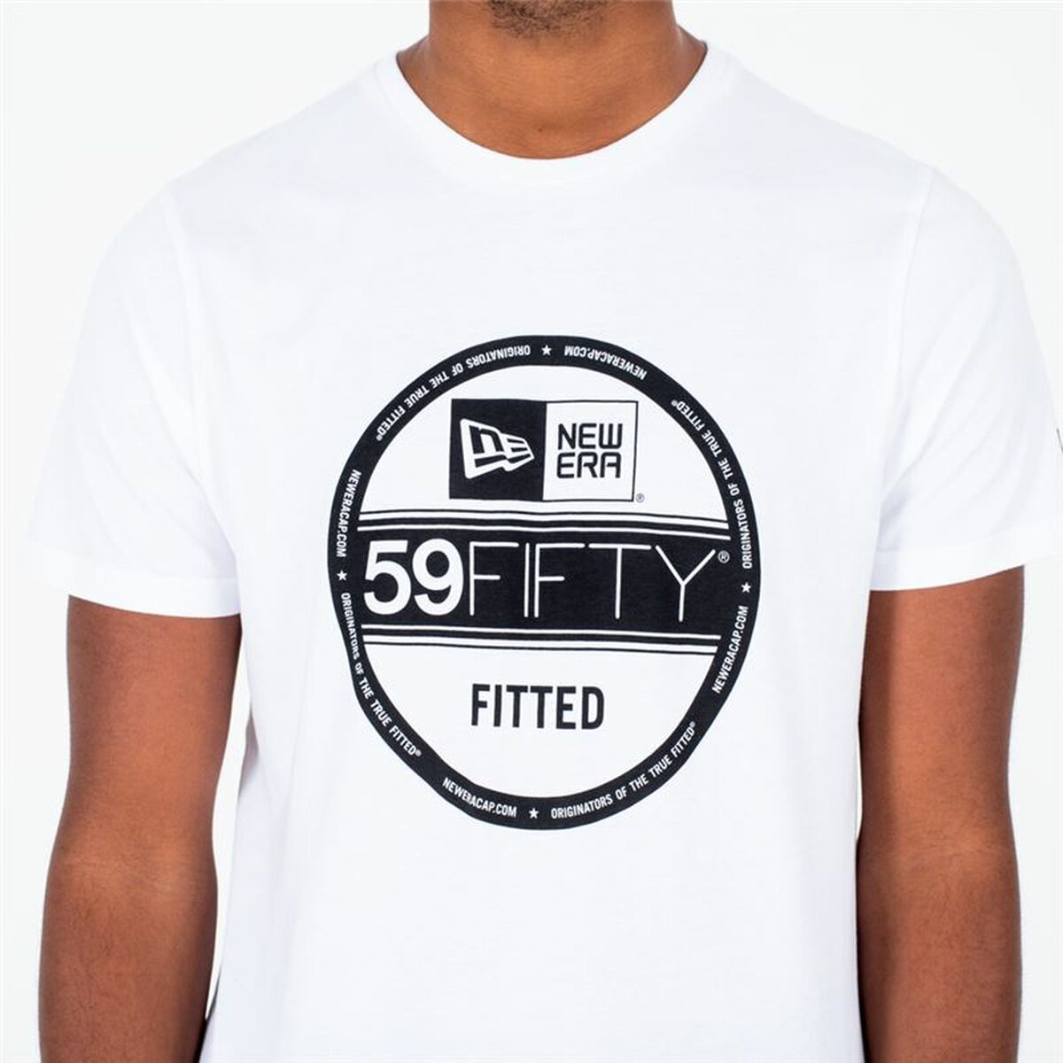 T-shirt med kortärm Herr New Era  Essential Visor Sticker Vit - 5