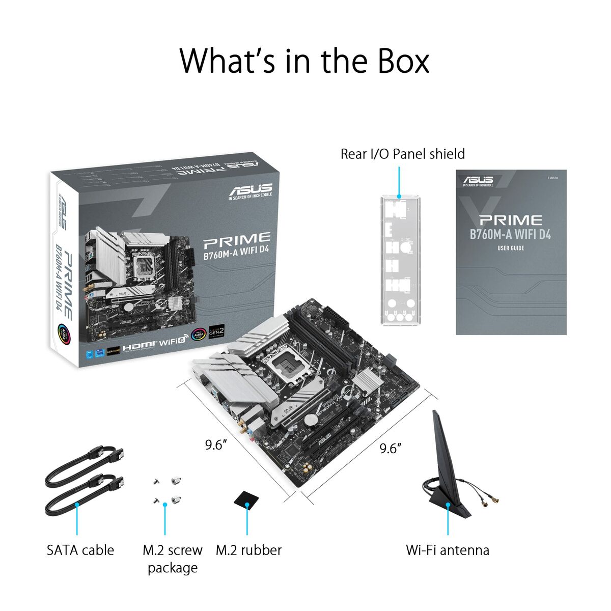 Moderkort Asus PRIME B760M-A WIFI D4 LGA 1700 Intel B760 - 7