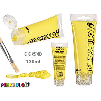 Akrylfärg Pincello Gul 120 ml