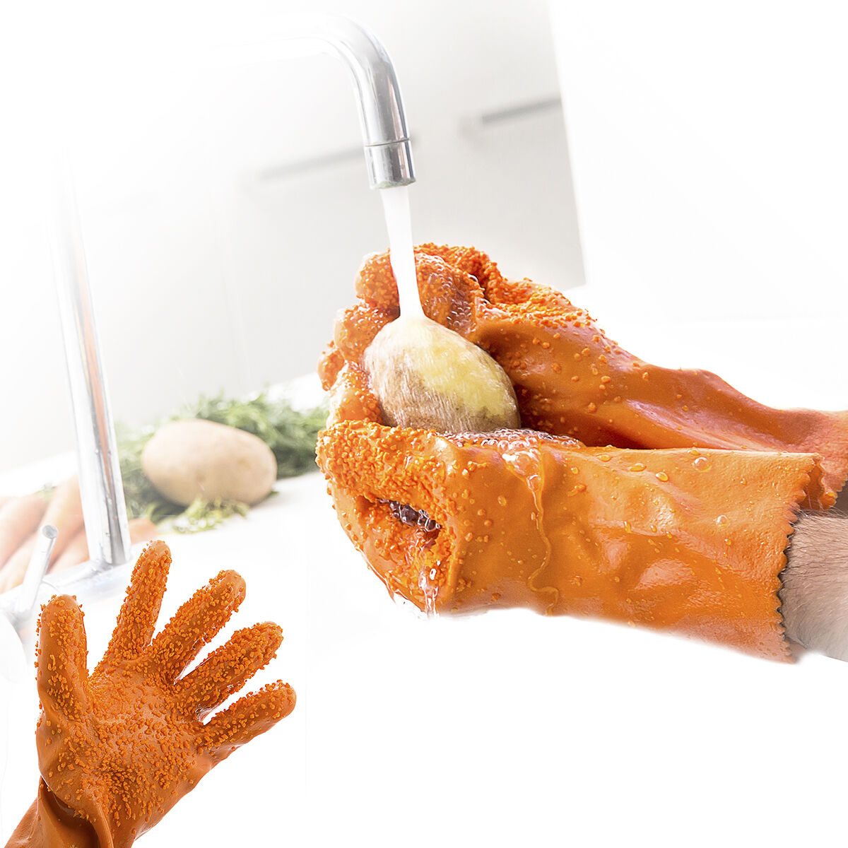 Handskar för Rengöring av Frukt och Grönsaker Glinis InnovaGoods - 18