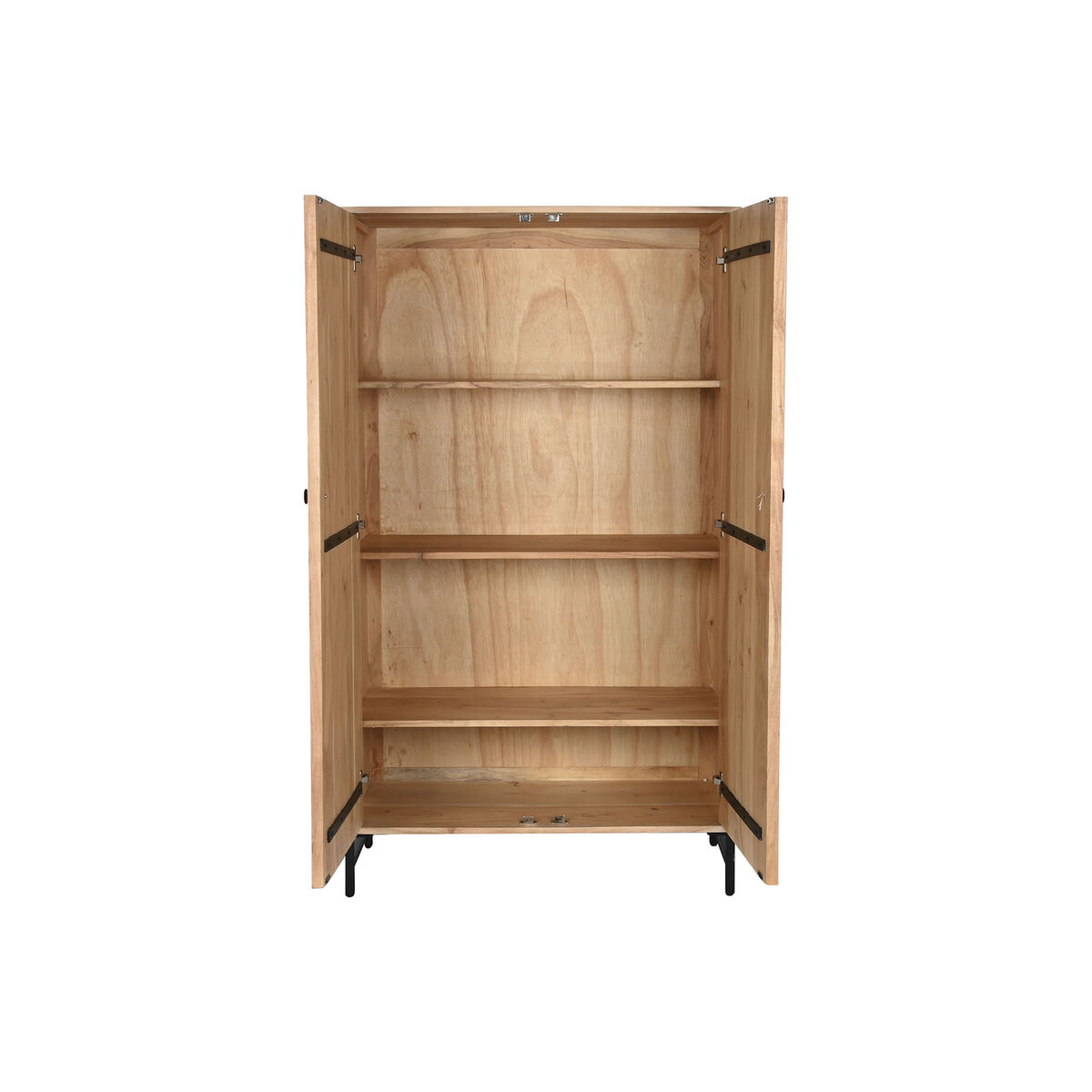 Skänk Home ESPRIT Brun Metall Akaciaträ 90 x 40 x 161 cm - 3