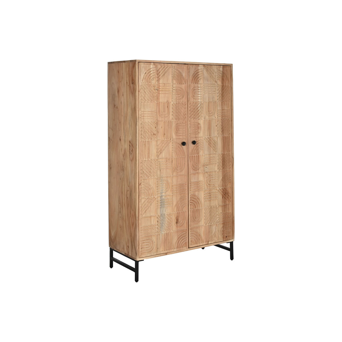 Skänk Home ESPRIT Brun Metall Akaciaträ 90 x 40 x 161 cm