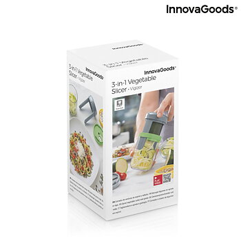 Grönsaksskärare för Spiraler och Rivjärn med Recept Vigizer InnovaGoods