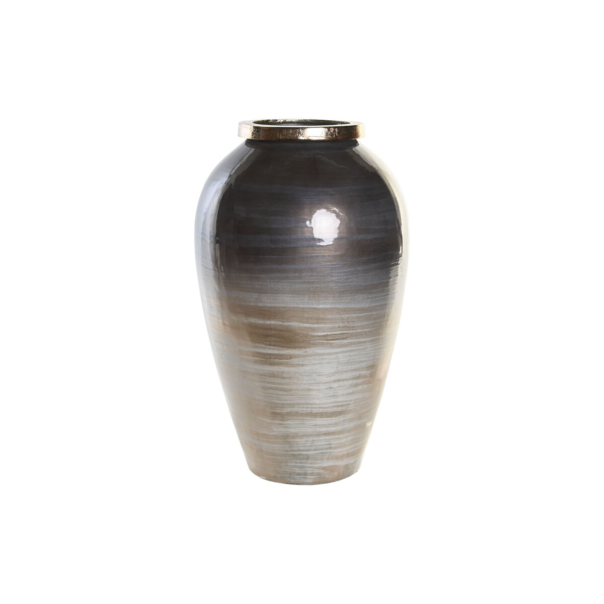 Vas DKD Home Decor Multicolour Aluminium Glas Modern 25 x 25 x 43 cm