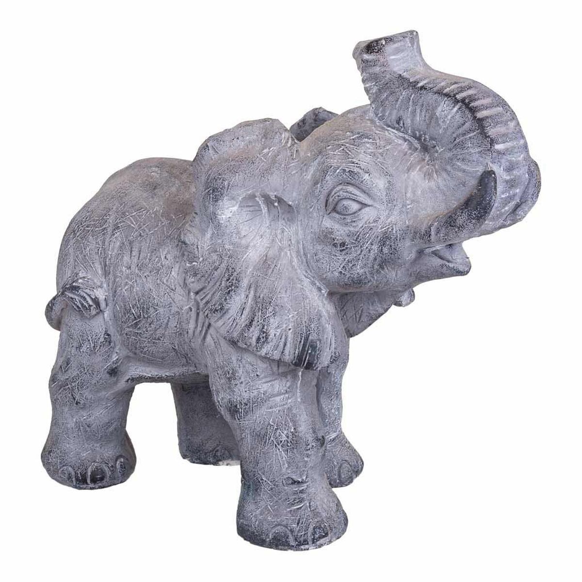 Prydnadsfigur Alexandra House Living Grå Elefant 26 x 40 x 35 cm