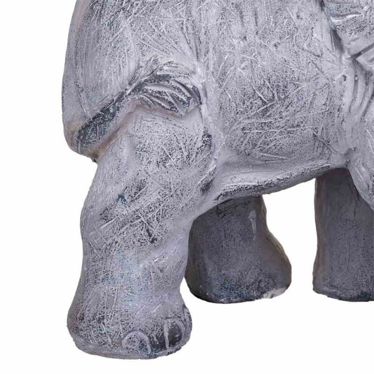 Prydnadsfigur Alexandra House Living Grå Elefant 26 x 40 x 35 cm - 6