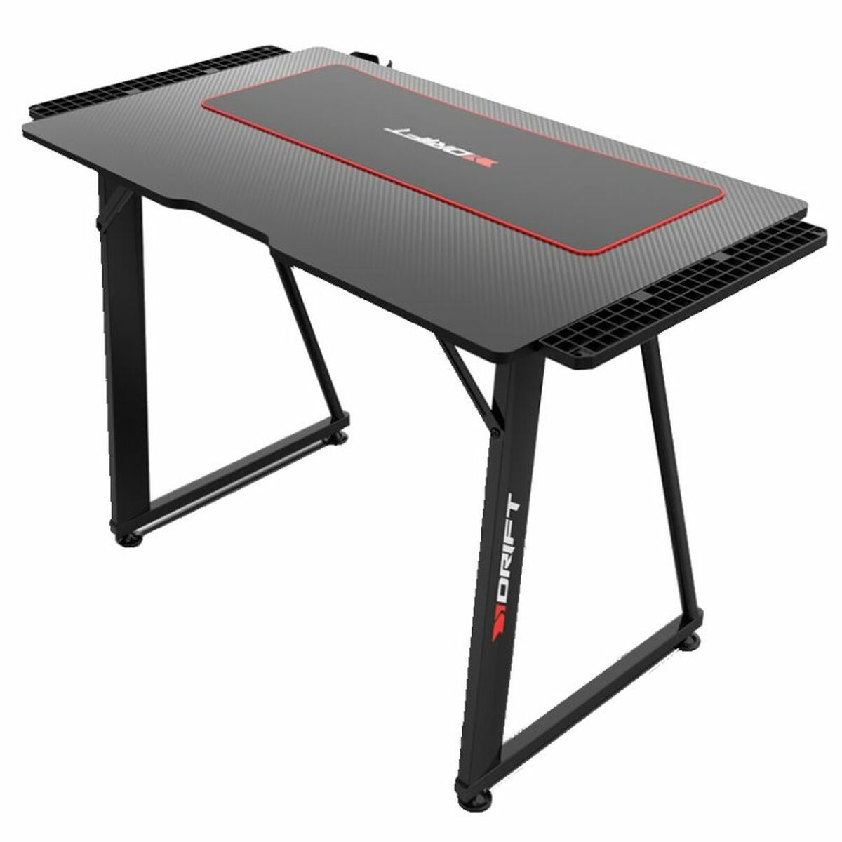 Skrivbord GAMING DRIFT DRDZ75 Svart Svart/Röd 100 x 60 cm - 2