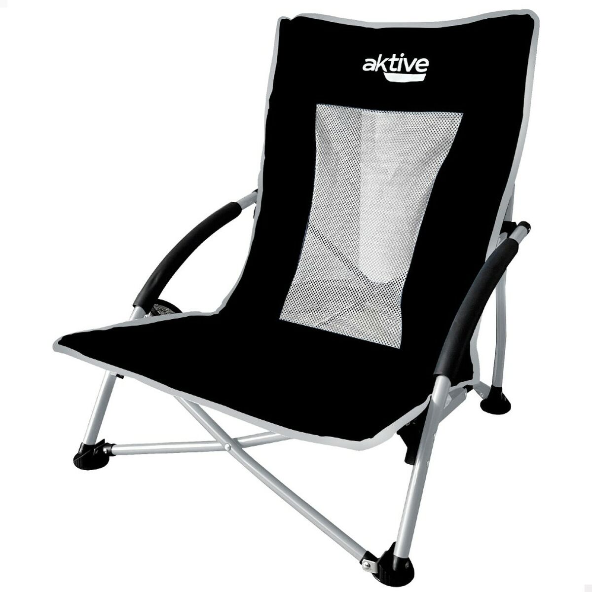 Hopfällbar Stol Aktive Svart 50 x 67 x 51 cm