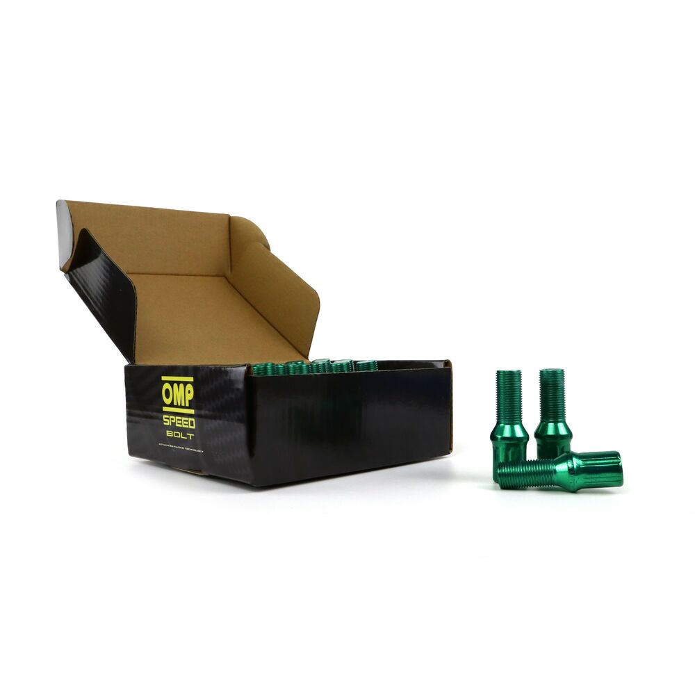 Set Skruv OMP 27 mm Grön 20 uds M14 x 1,25 - 2