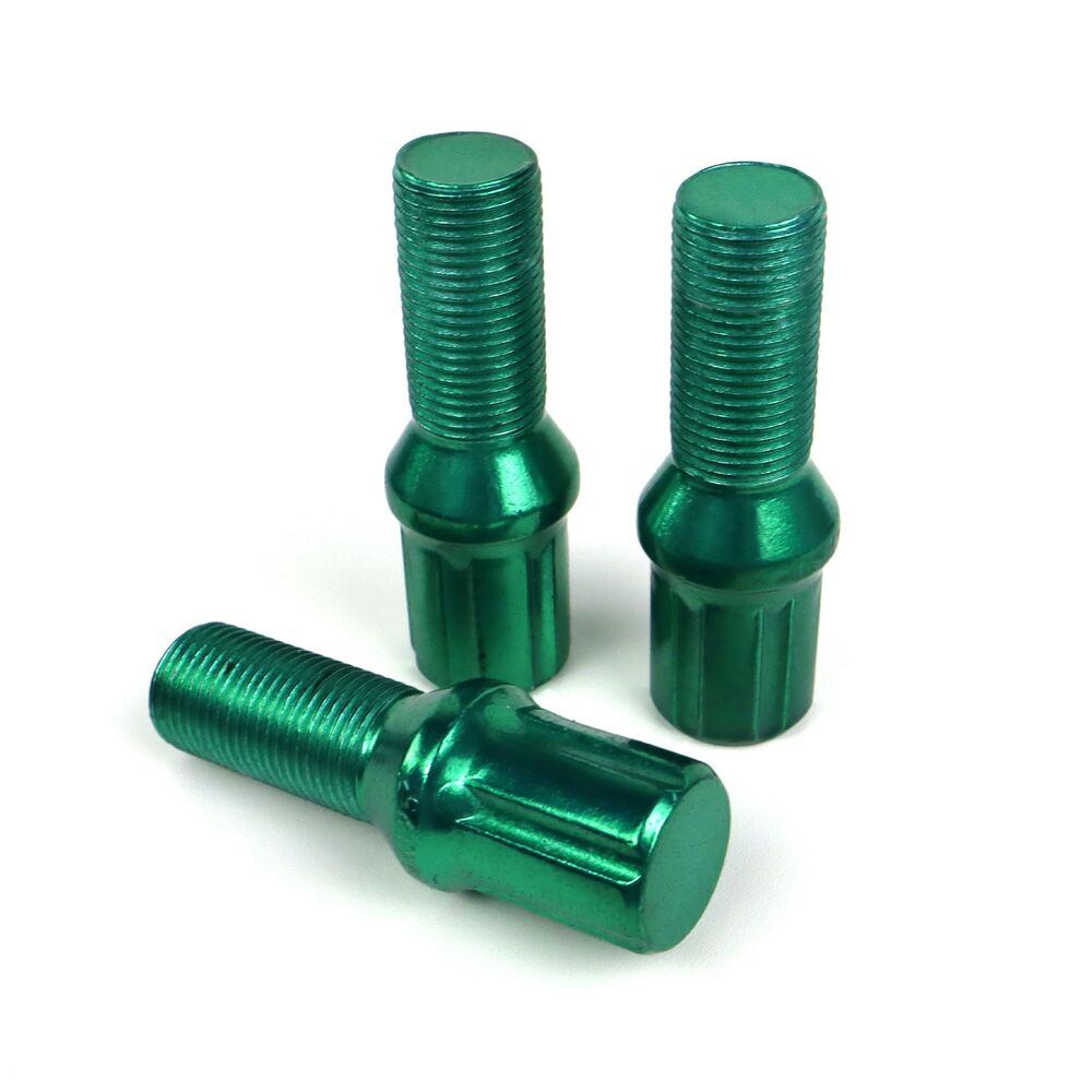 Set Skruv OMP 27 mm Grön 20 uds M14 x 1,25 - 5