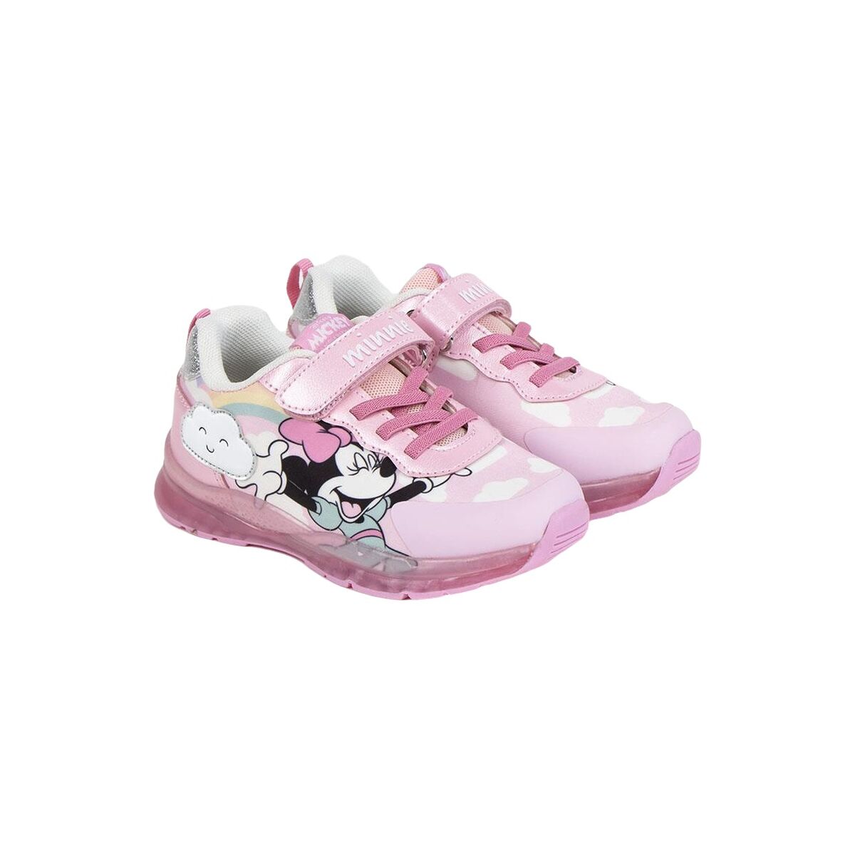 Sportskor med LED Minnie Mouse Rosa