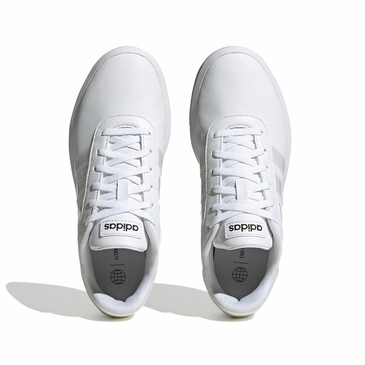 Gymnastiksko, Dam Adidas Court Platform Vit - 4