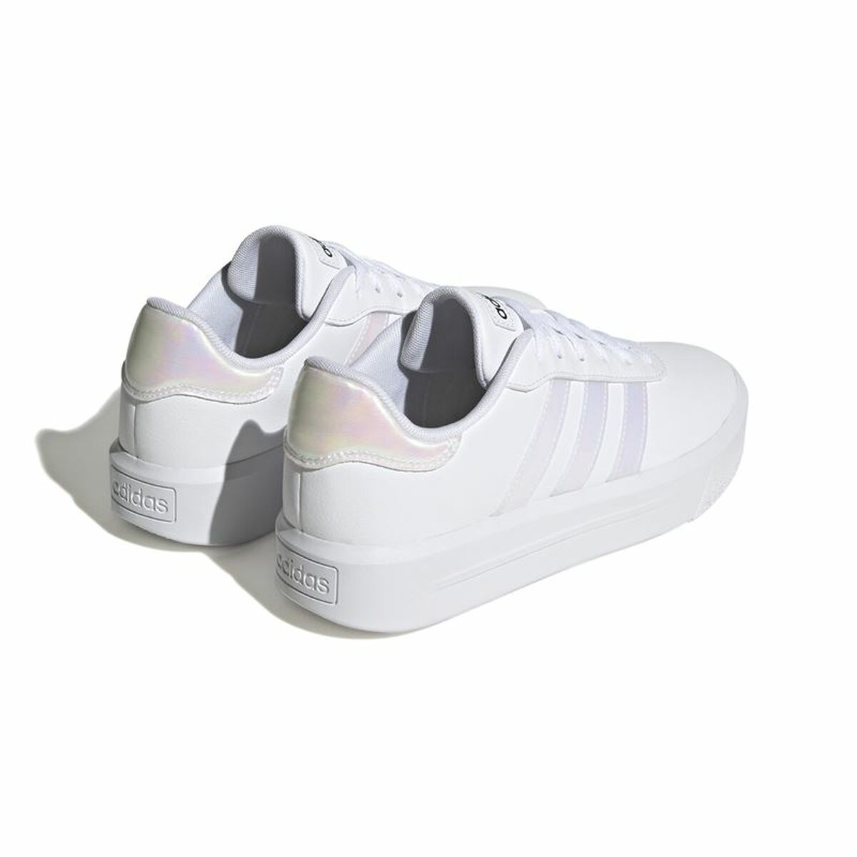 Gymnastiksko, Dam Adidas Court Platform Vit - 6