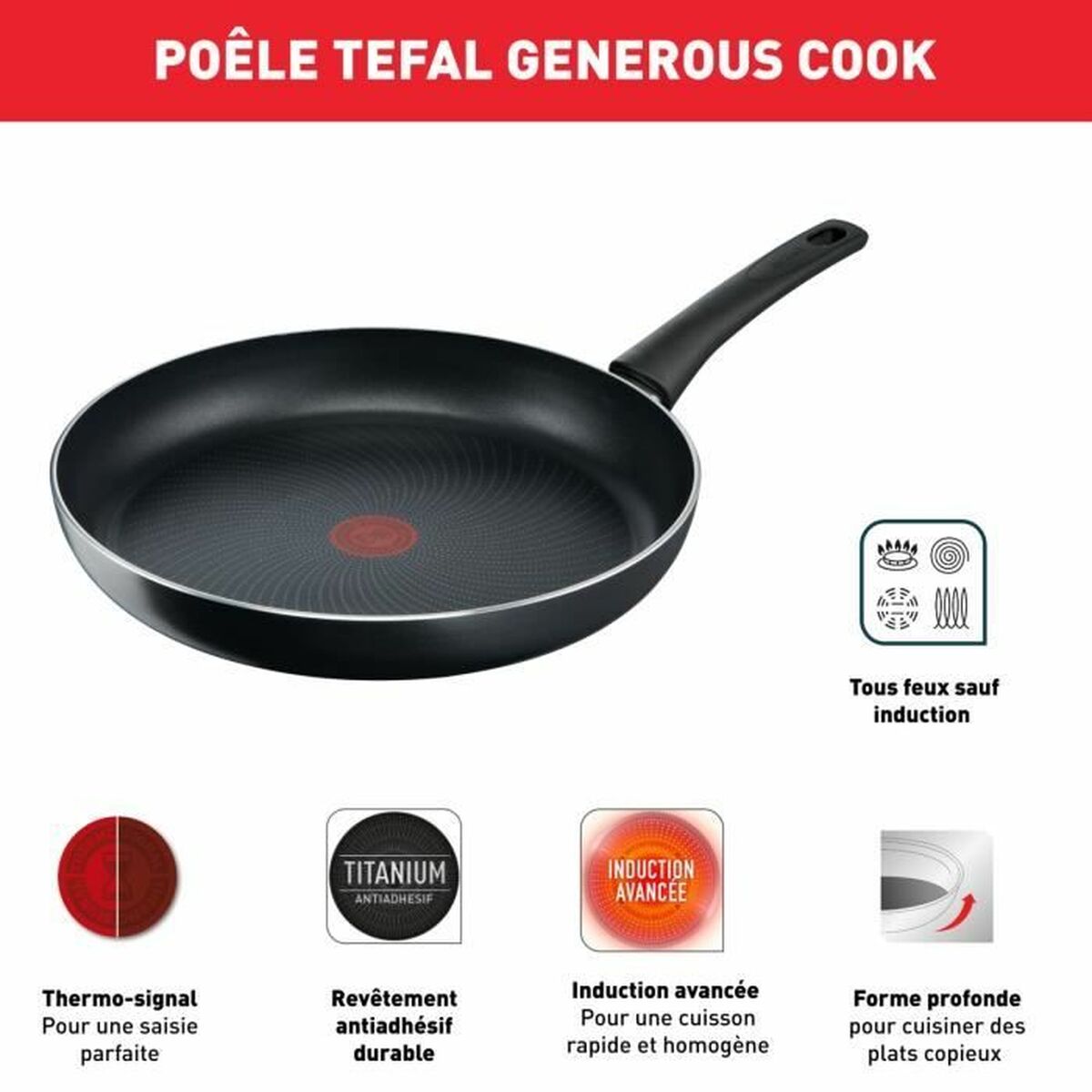 Kastrullset Tefal 6 Delar Induktionshäll - 5