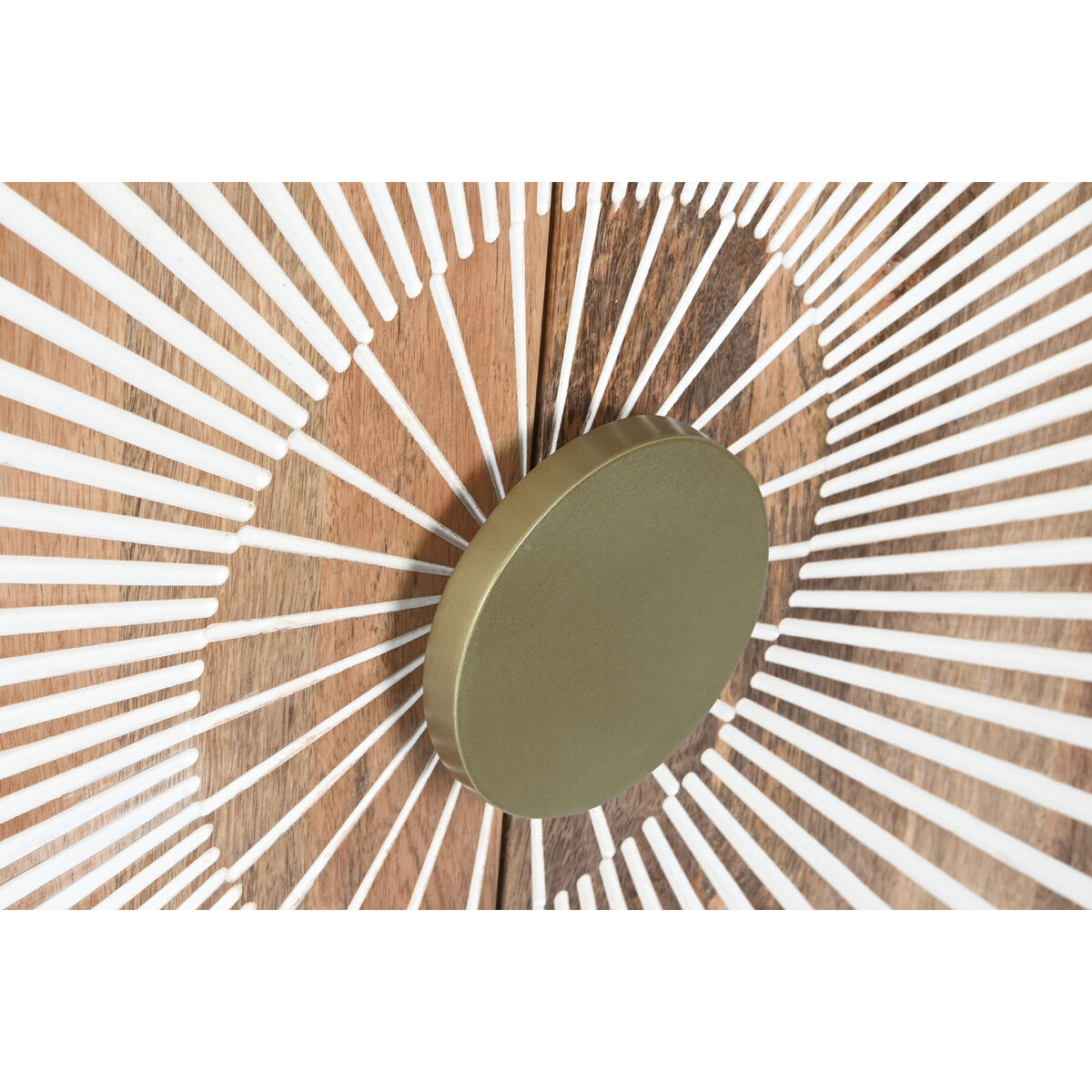 Skänk Home ESPRIT Vit Gyllene Naturell Trä 80 x 45 x 97 cm - 5